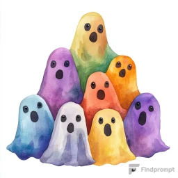 Хэллоуинские кучи Клипарты