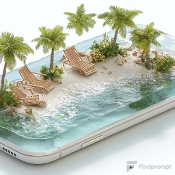 Умиротворяющий 3D-дисплей смартфона