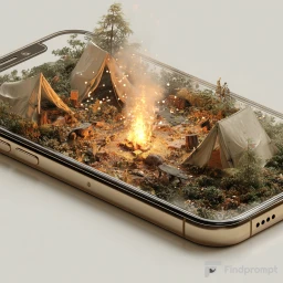 Умиротворяющий 3D-дисплей смартфона