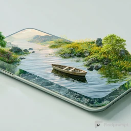 Умиротворяющий 3D-дисплей смартфона