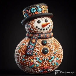 Пряничные скульптуры с вышивкой