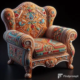 Пряничные скульптуры с вышивкой