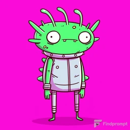 Причудливые иллюстрации персонажей мультфильмов