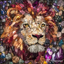 Коллаж из мерцающих драгоценных камней