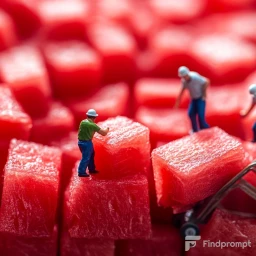 Маленькие работники в кулинарных сценах