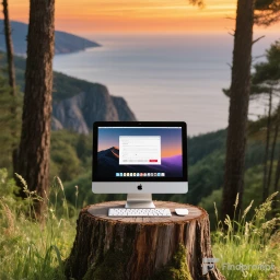 Лесной мокап