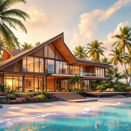 Индивидуальный дом мечты Цифровое искусство